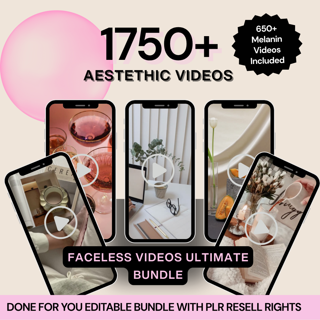 1750+ Faceless Videos Posts Reels