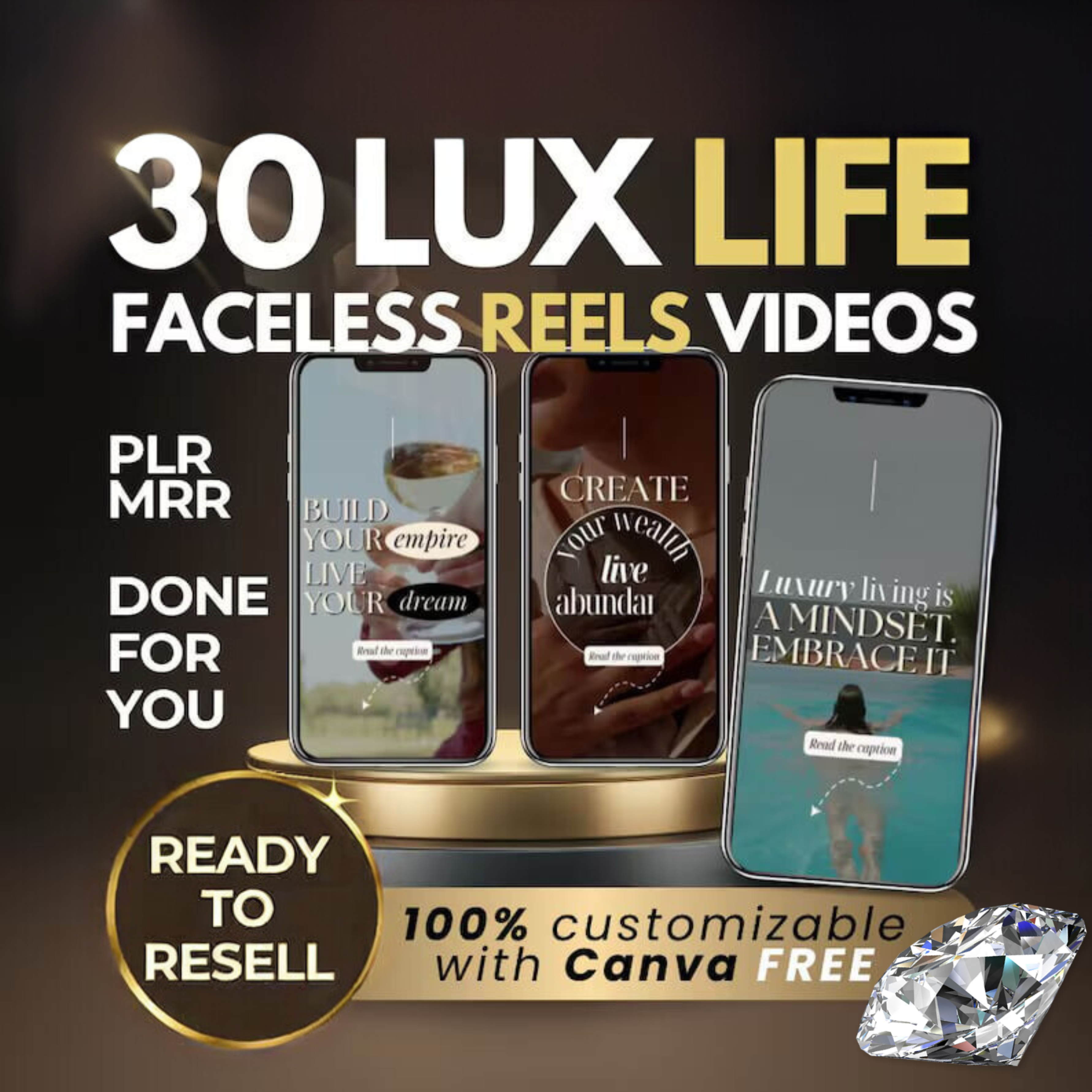 155 Faceless Reels Bundle. Done-For-You Instagram, TikTok story Video Templates PLR & MRR