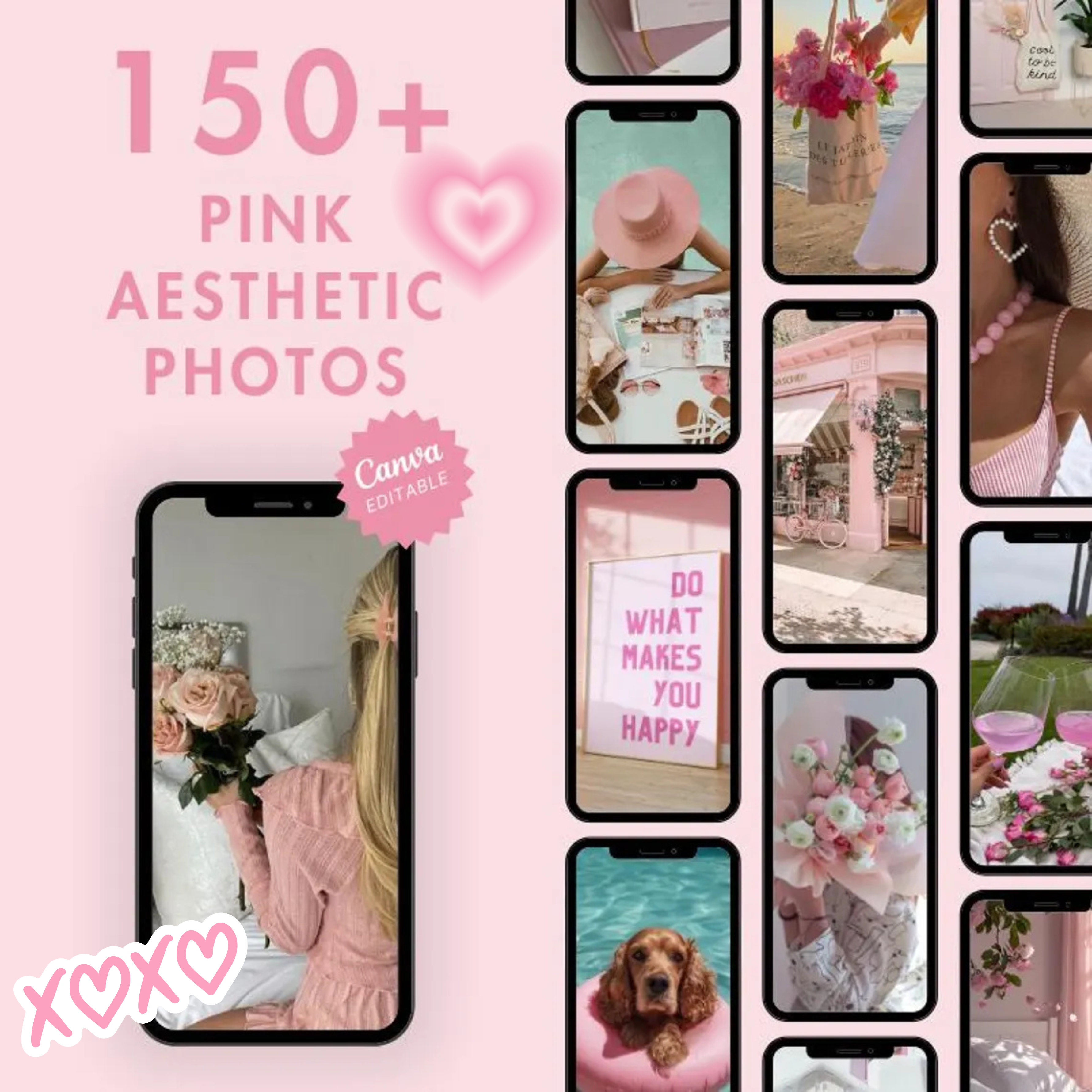 550+ Pink Aesthetic Faceless Videos & Photos with MRR