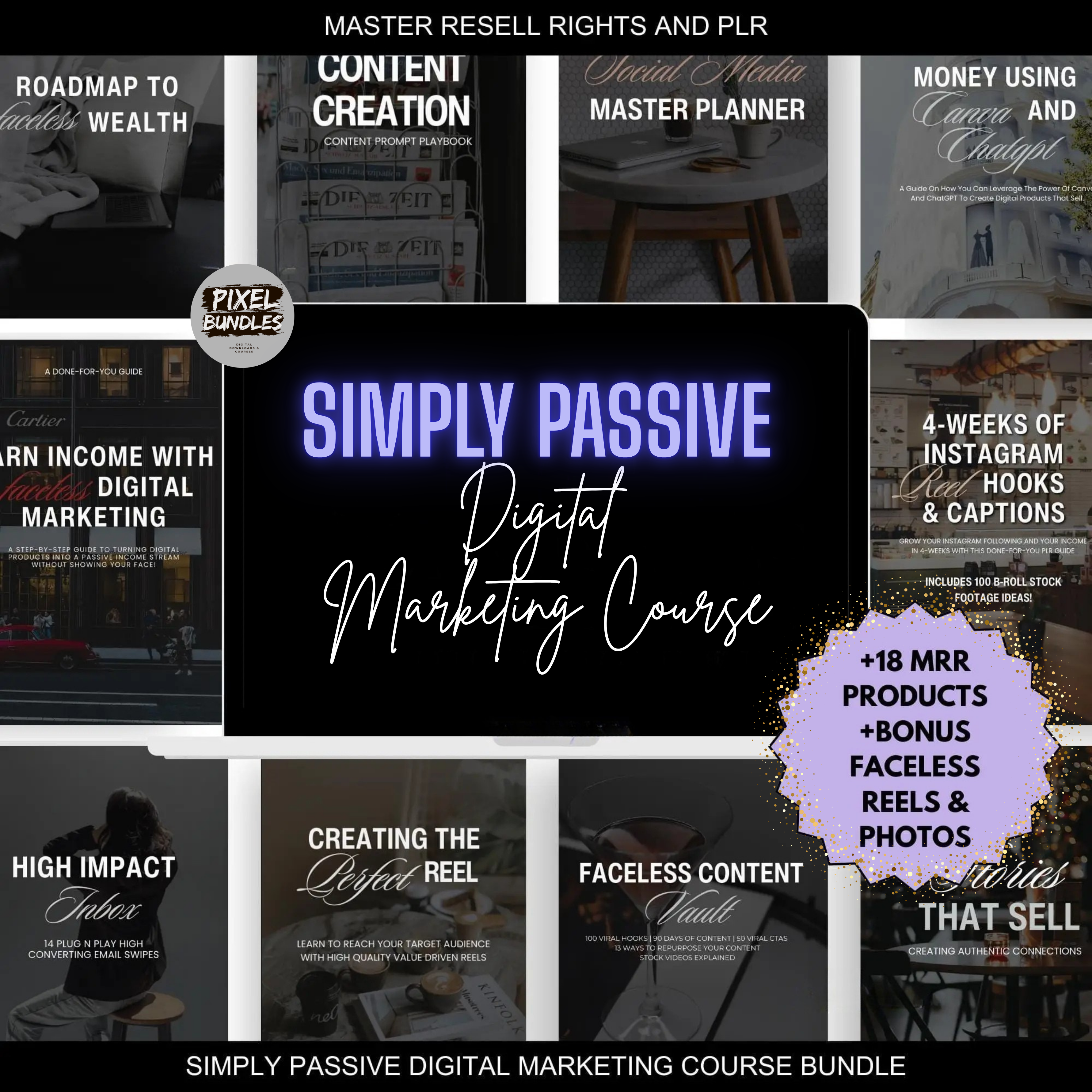 Simply Passive Digital Marketing Course with MRR & PLR