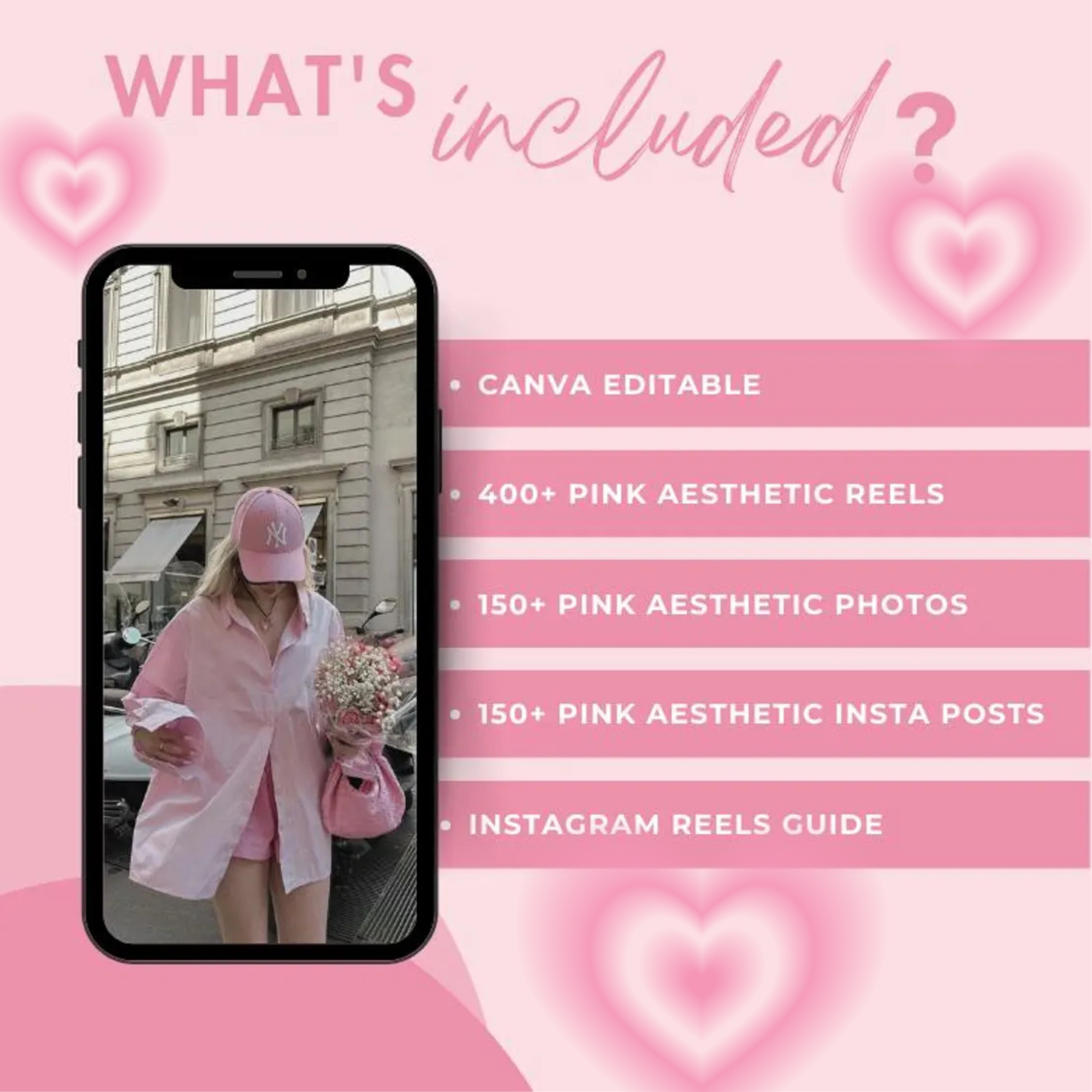 550+ Pink Aesthetic Faceless Videos & Photos with MRR