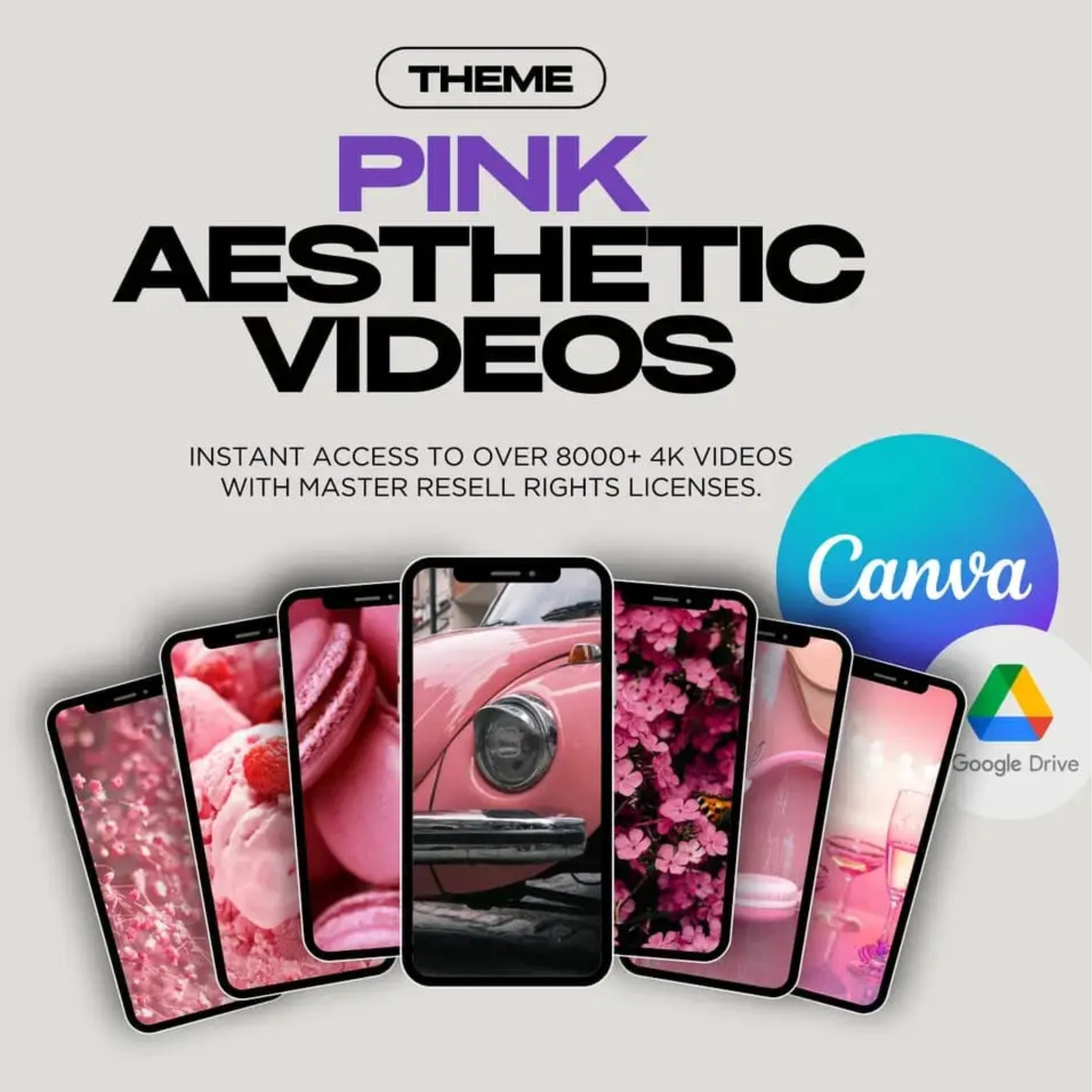 Aesthetic Reels Video Pack – 8,000+ MRR & PLR Templates