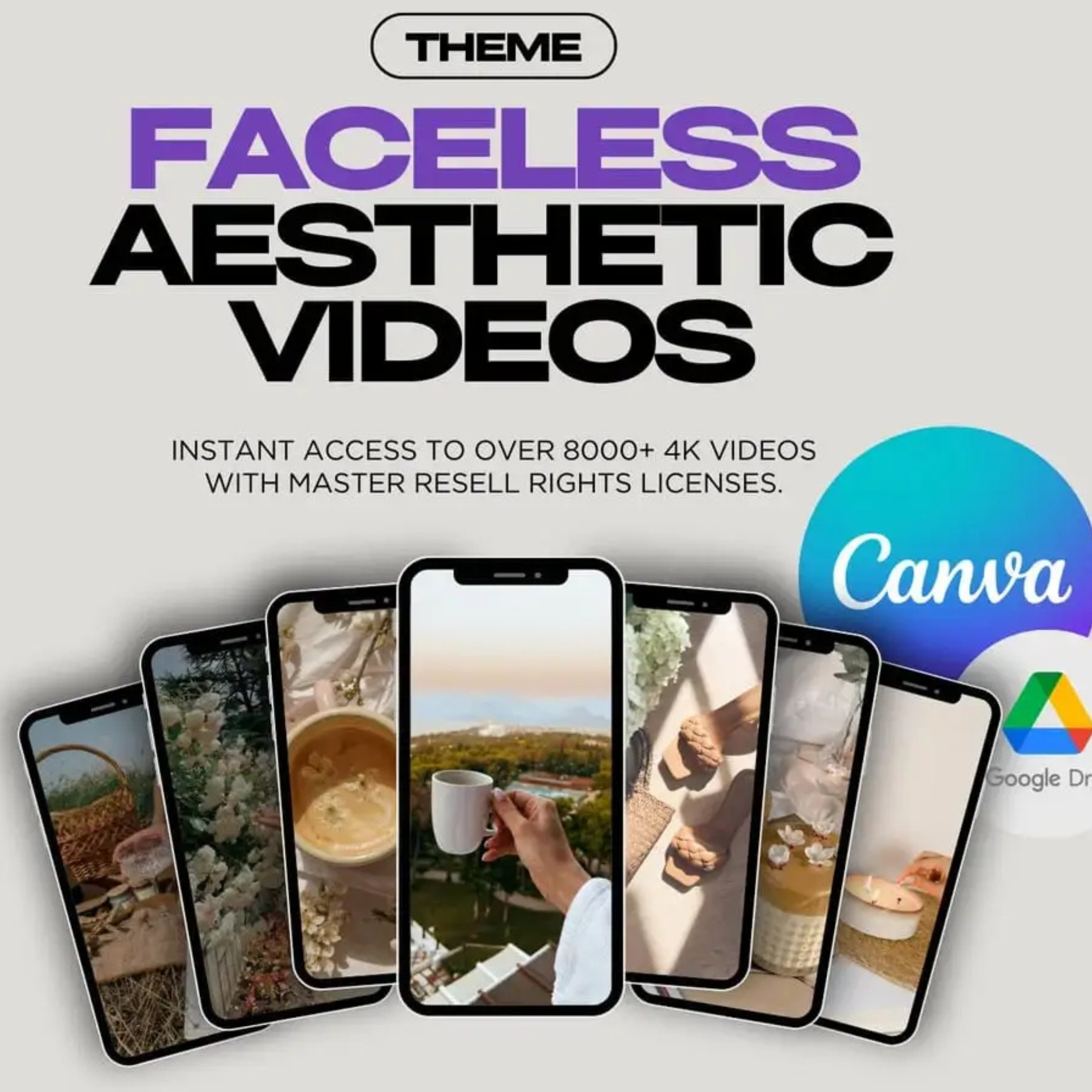 Aesthetic Reels Video Pack – 8,000+ MRR & PLR Templates