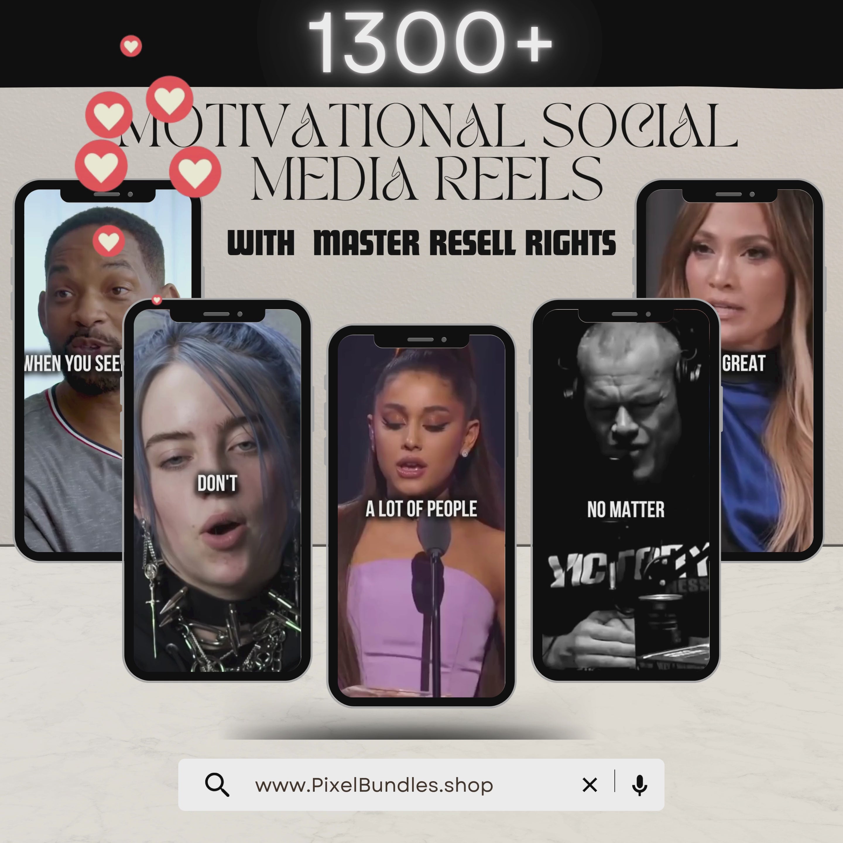 1300+ Motivational Reels MEGA BUNDLE with MRR