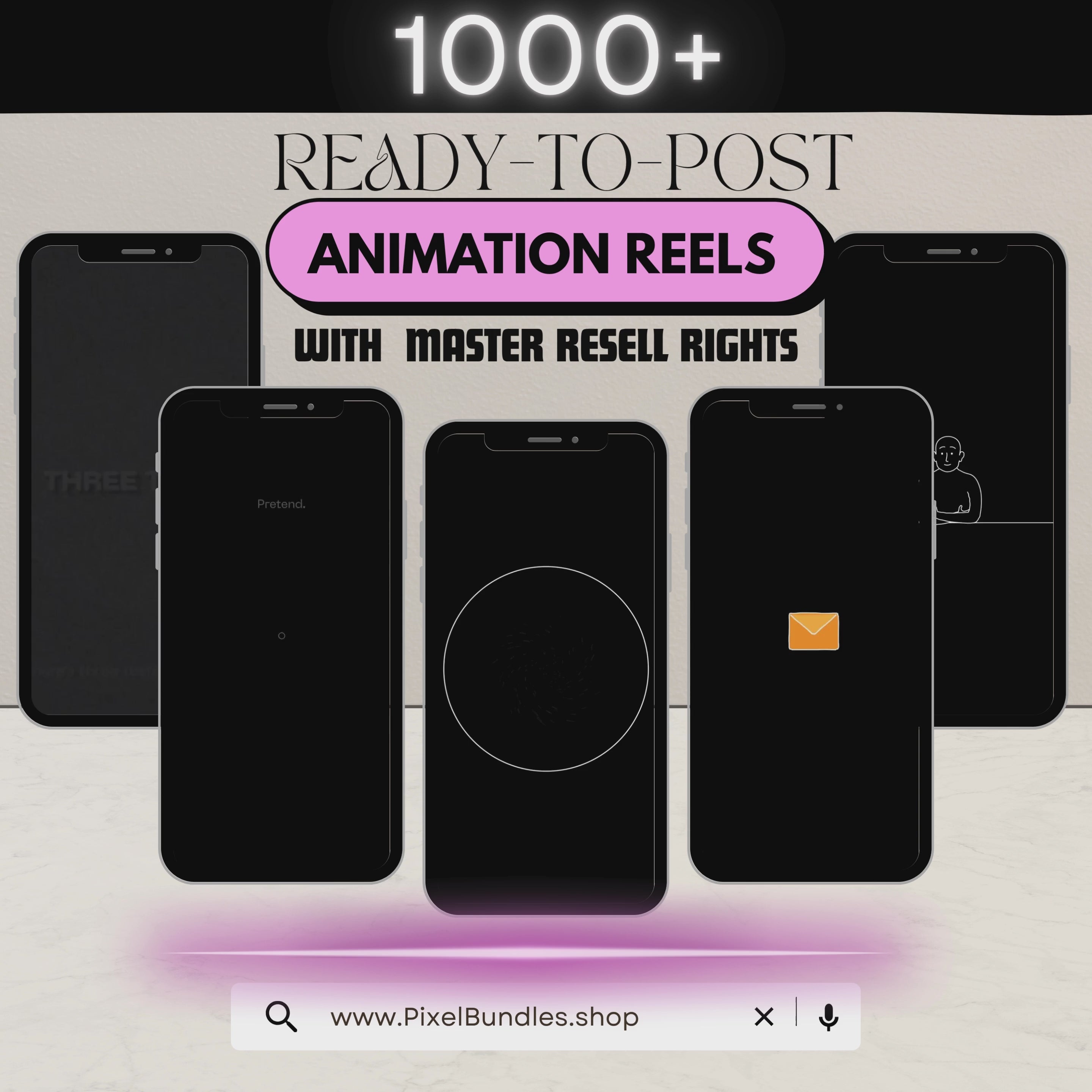 1000+ Ready-to-Post Animation Reels