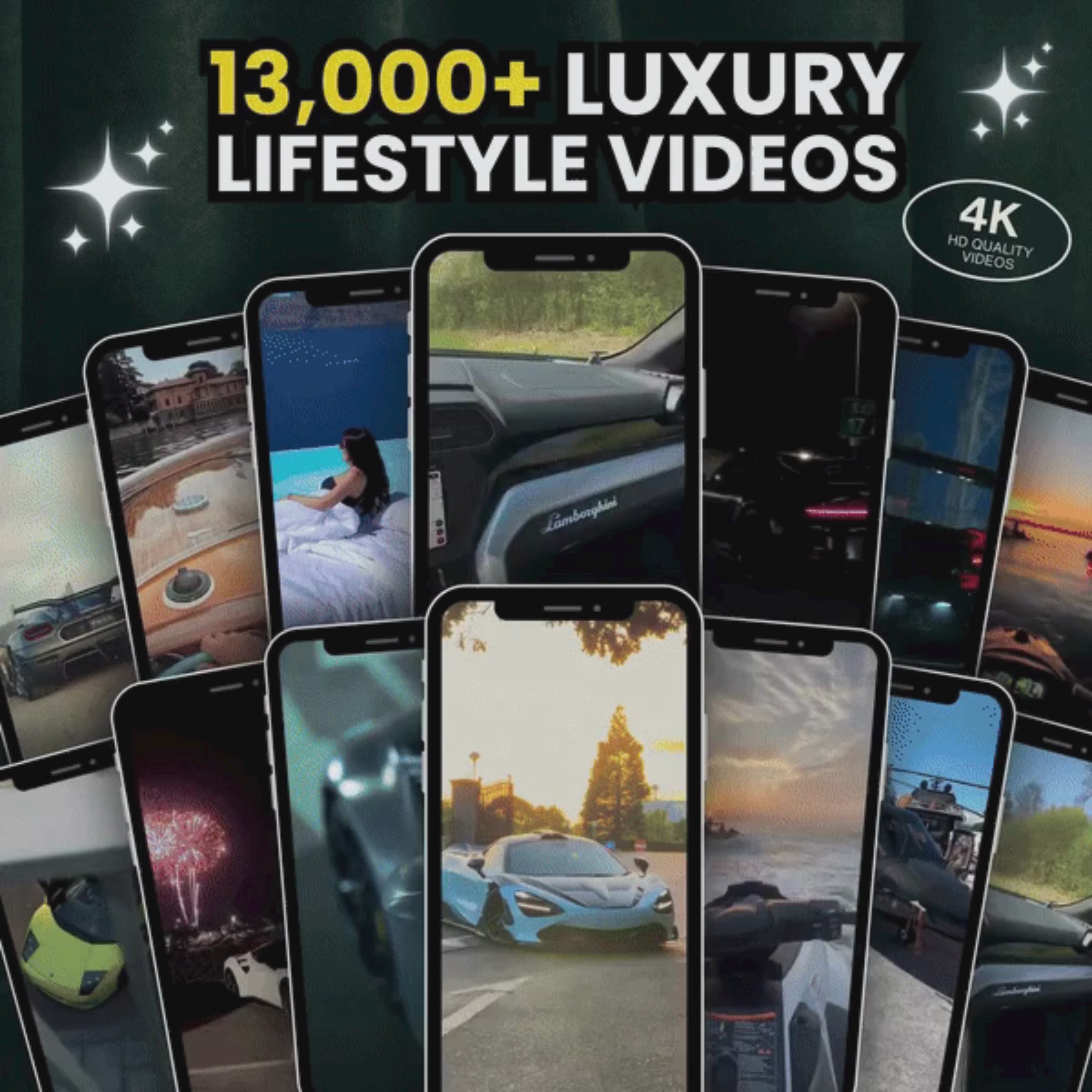 13.000+ Viral Luxury Reels + FREE Faceless Reel Guide